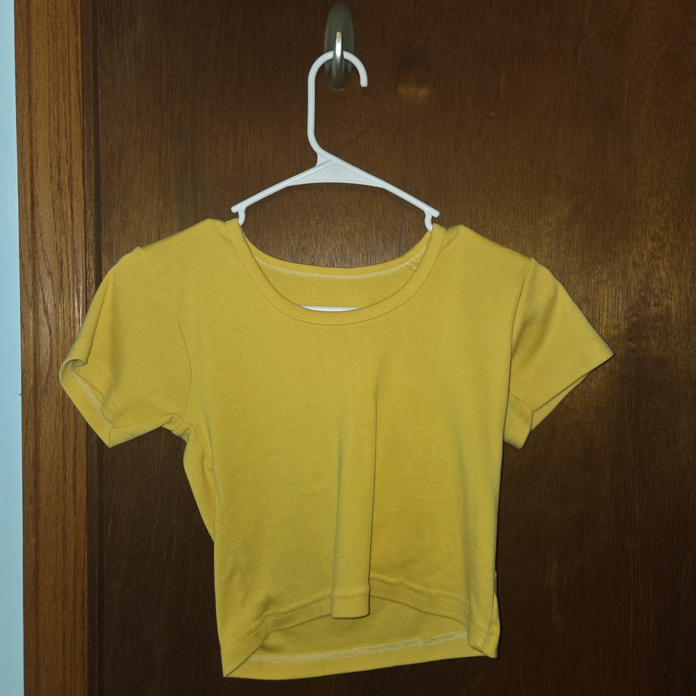 No Boundaries Yellow Crop Top